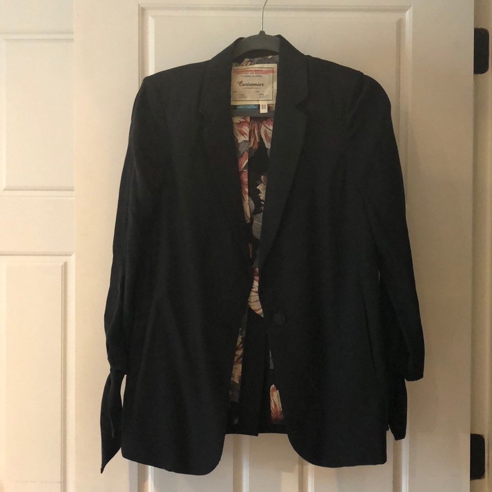 Anthropologie black blazer size 4